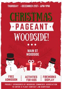 Woodside Christmas Parade and fireworks