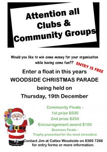 Woodside Christmas Pageant community flyer
